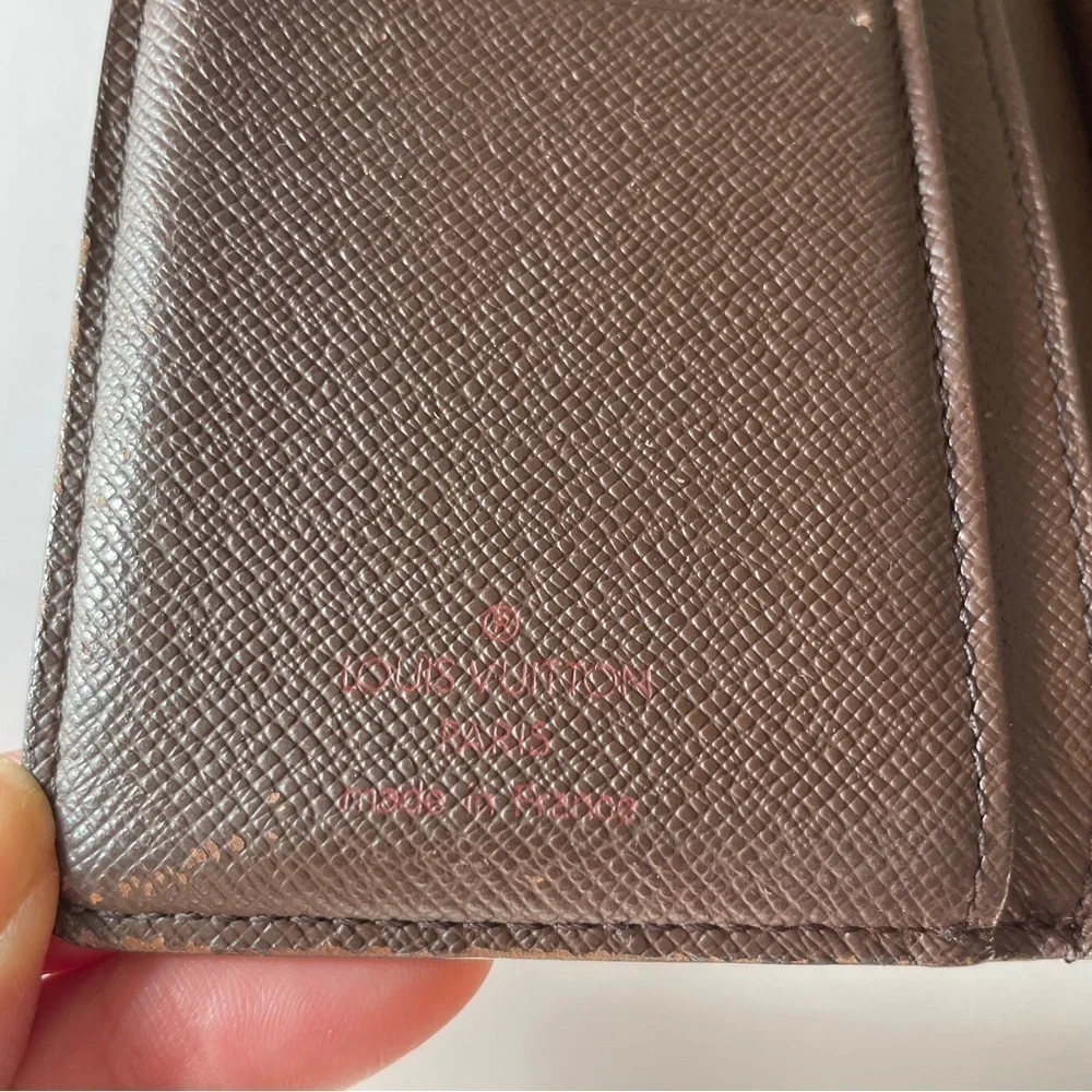 Louis Vuitton Brown Damier Porte-Monnaie Viennois Crossbody Wallet Purse